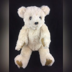 Handcrafted 20" OOAK Jointed Plush Teddy Bear Vintage 1991 Grandma Okla Gnagg